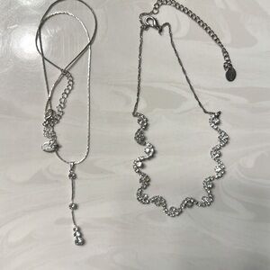 Set of 2 Sparkly Necklaces